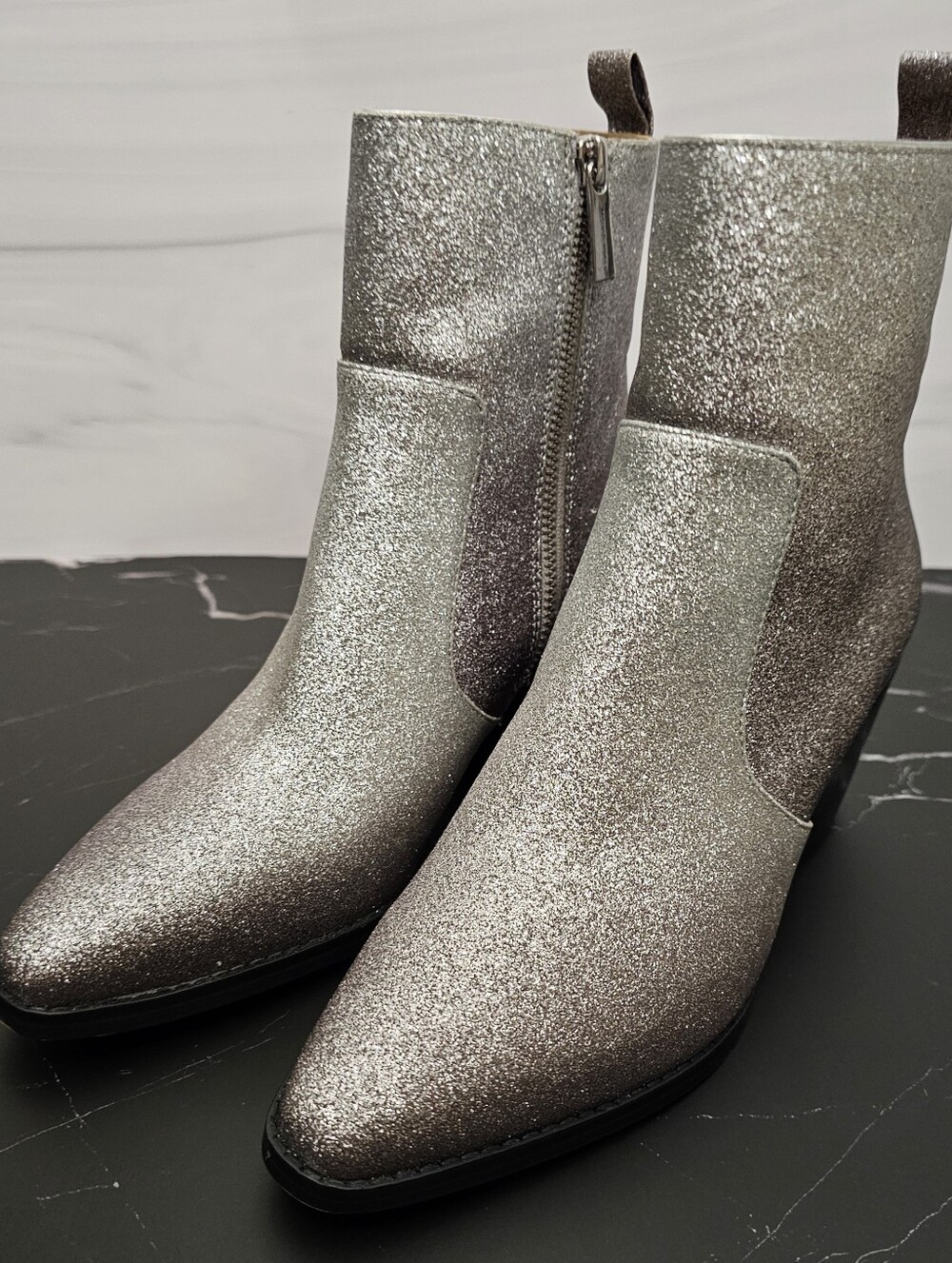 MICHAEL Michael Kors Harlow Glitter Booties 7.5M